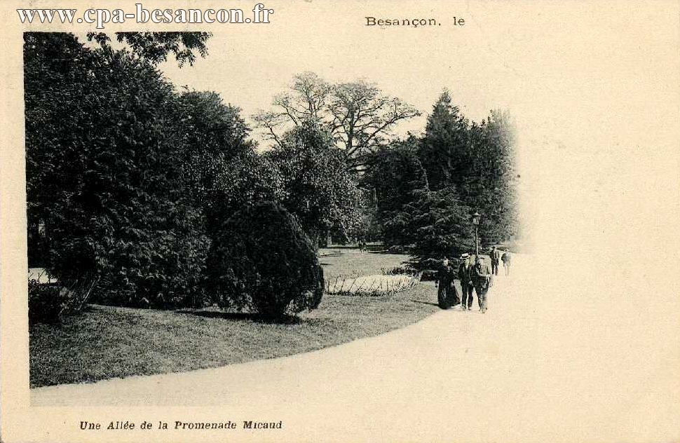 Une Allée de la Promenade Micaud
